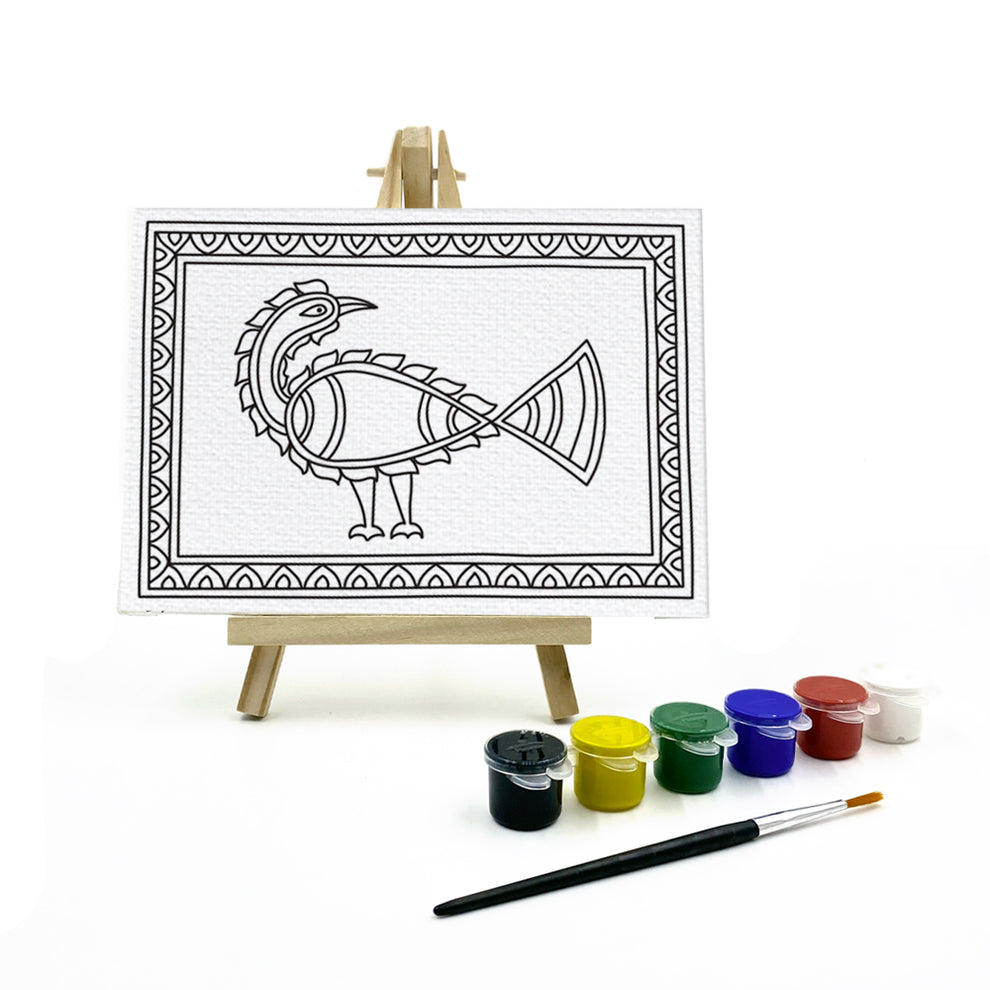 The Talking Canvas Painting Kit - Madhubani Art for Kids Multiple Design
